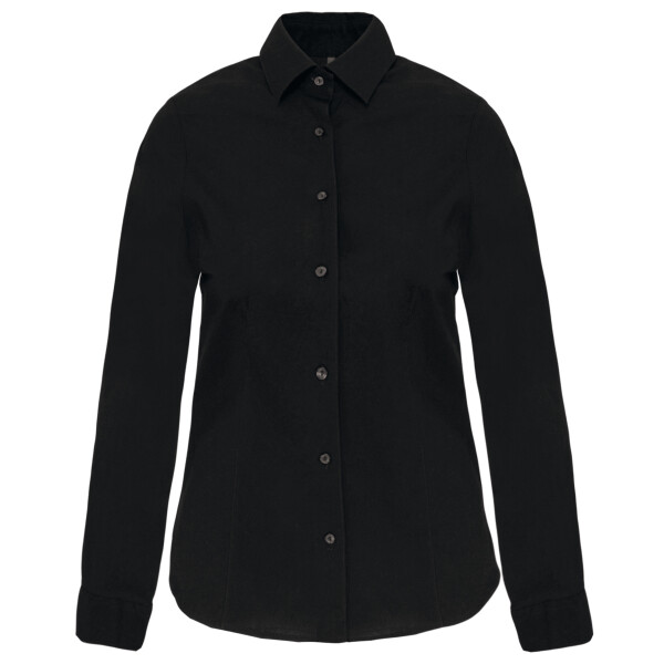 Dames stretch blouse lange mouwen Thumbnail