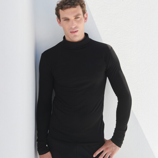 Men's Feel Good Stretch Rolkraag Neck Top Thumbnail